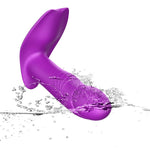 Foxshow - 63-00025 - Stimulator-Silicone Panty Vibrator USB 7 Function / Heating / Impact function - Luxury Giftbox - Purple