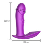 Foxshow - 63-00025 - Stimulator-Silicone Panty Vibrator USB 7 Function / Heating / Impact function - Luxury Giftbox - Purple