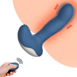 Foxshow - 63-00032 - Design G spot Vibrator - 13,5 cm - Heat function - 7 Function - Rechargeable  - Luxury Giftbox - Blue