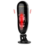 Foxshow - 63-00033 - Masturbator-Vibrating Masturbation Cup USB 7 + Interactive Function / Talk Mode - Luxury Giftbox - Black