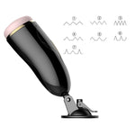 Foxshow - 63-00033 - Masturbator-Vibrating Masturbation Cup USB 7 + Interactive Function / Talk Mode - Luxury Giftbox - Black