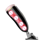 Foxshow - 63-00033 - Masturbator-Vibrating Masturbation Cup USB 7 + Interactive Function / Talk Mode - Luxury Giftbox - Black