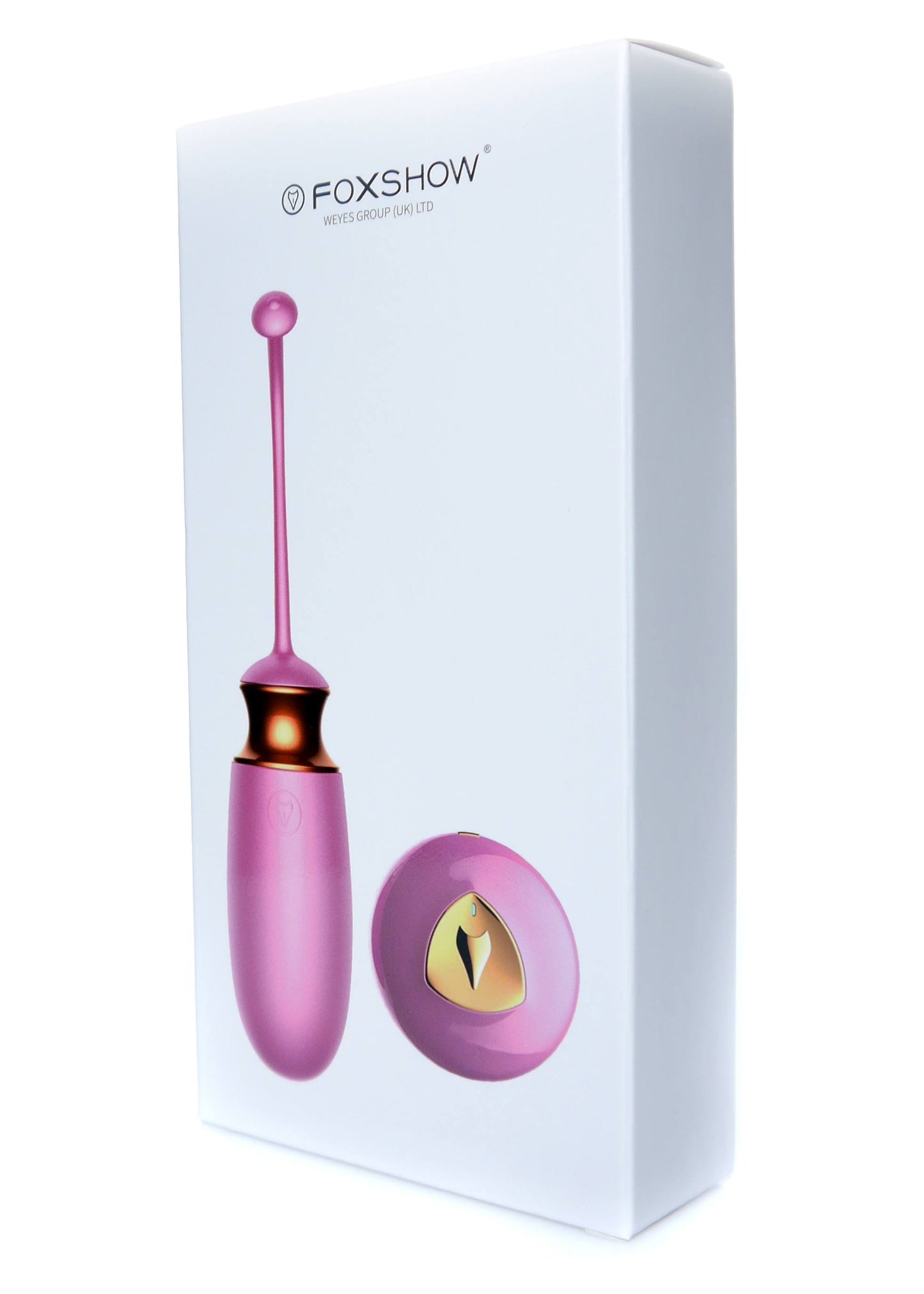 Foxshow Vibrating silicone Love egg Remote control - Rechargeable - Pink - 10 function - Voice Control - Colour box - 63-00037