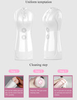 Foxshow - 63-00038 - Masturbator - Vibrating and Flashing Masturbation Cup - USB - 7 Function / Talk Mode - White