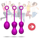 Foxshow - 63-00044 - Kegel ball 3 Pack set - 7,9 cm / 7,4 cm / 4,7 cm - Purple  - Geisha ball set