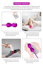 Foxshow - 63-00044 - Kegel ball 3 Pack set - 7,9 cm / 7,4 cm / 4,7 cm - Purple  - Geisha ball set