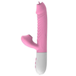 Foxshow - 63-00046-1  - Up & Down Silicone Air sucking Licking G Spot Stimulator - 7 Functions