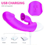 Bossoftoys - 63-00048  - Vibrator - Silicon - Stimulator - 7 Functions and Heating Mode -Purple