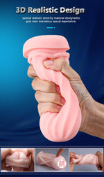 Foxshow - 63-00052 - Big size - 27,5 Cm - Masturbator cup - Sound  Vibrating, Flashing Masturbation - USB rechargeable -  7 Function - Dia outside  8 cm
