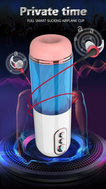 Foxshow - 63-00052 - Big size - 27,5 Cm - Masturbator cup - Sound  Vibrating, Flashing Masturbation - USB rechargeable -  7 Function - Dia outside  8 cm