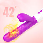 Foxshow - 63-00054 - Airsucker & G spot Vibrator -Silicone- Up & down also - 7 function -  23cm length - 3 Thrusting - Heating - 7 Frequency Of Sucking  - Luxury Giftbox - Purple