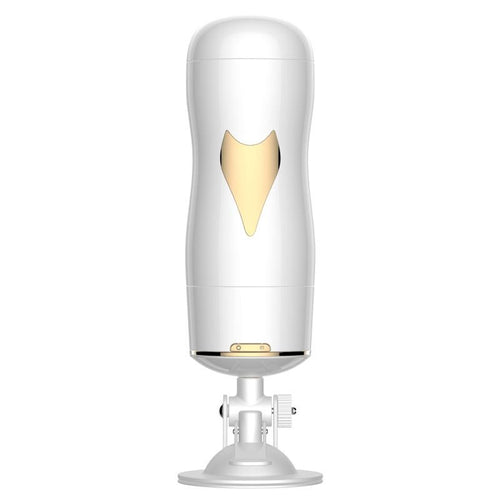 Boysoftoys - 63-00055 - Masturbator White - Vibrating Pussy Masturbator - Suction Cup - 7 Vibration modes - 28 CM / 11 Inch - Flesh