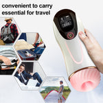 Foxshow Vibrating Big Masturbator - Usb - 8 Functions - Colourbox - 63-00063