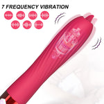 Foxshow - 63-00070-1 - Heat Function Unique Silicone Vibrator - 10 vibration Mode - Pink