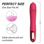 Foxshow - 63-00070-1 - Heat Function Unique Silicone Vibrator - 10 vibration Mode - Pink