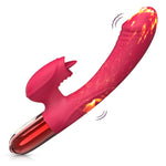 Foxshow - 63-00071 - Heated Silicone G Spot & Clit Stimulating Vibrator - 10 Mode - Pink