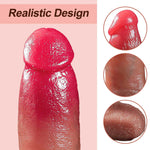 Boysoftoys - 63-00073 - Silicone Realistic Vibrator, Remote - 10 vibration modes 7 thrusting function, Heating