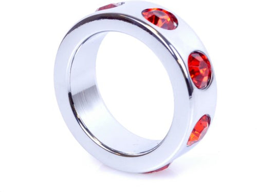 Boysoftoys - 64-00004 - Metal - Cockring - Diamonds - Red - Small