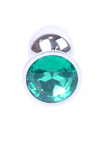 Bossoftoys - 64-00011 - Plug - Silver - Anal - Green - 7 cm - dia 2,7 cm - Colour window box