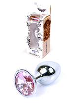 Boysoftoys - 64-00015- Plug - Silver - Anal - Pink stone