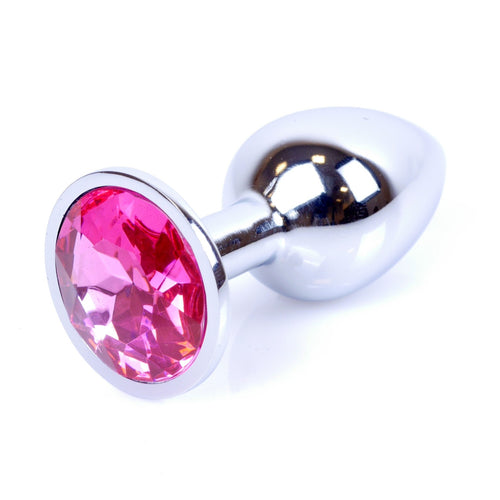 Boysoftoys - 64-00015F - Plug - Silver - Anal - Pink stone