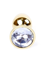 Boysoftoys - 64-00021 - Plug - Gold - Anal - Clear stone - attractive colour window box