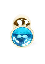 Boysoftoys - 64-00022 - Plug - Gold - Anal - Light Blue stone - attractive colour window box