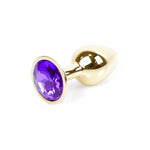Boysoftoys - 64-00025 - Plug - Gold - Anal - Purple stone - attractive colour window box