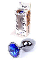 64-00032 dark silver plug dark blue stone