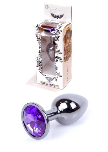 Boysoftoys - 64-00034 - Dark Silver Plug- Anal - Purple - length 7 cm - dia 2,7 cm