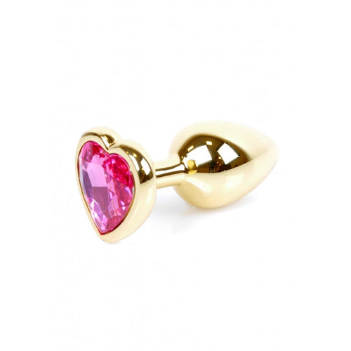 Boysoftoys - 64-00035 - Plug - Gold  - Anal - Heart - Pink