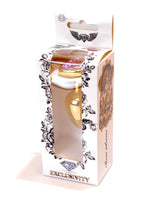 Boysoftoys - Gold Plug Heart Design Rose - Anal Plug - 64-00036