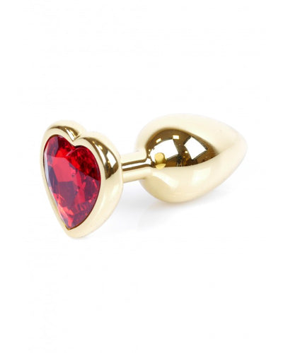 Boysoftoys - 64-00037 - Plug - Gold  - Anal - Heart - Red