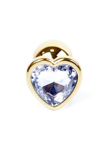Boysoftoys - 64-00039 - Plug - Gold  - Anal - Heart - Clear