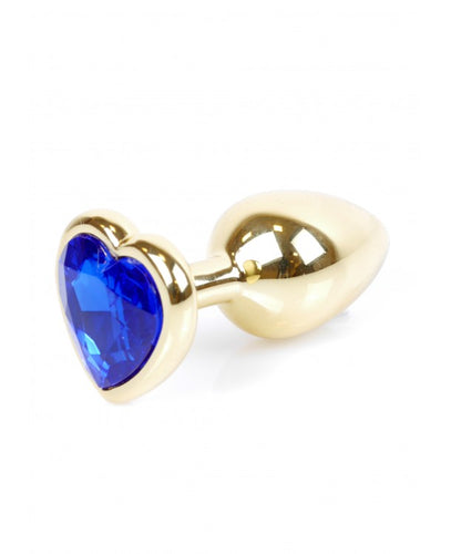Boysoftoys - 64-00041 - Plug - Gold  - Anal - Heart - Dark Blue