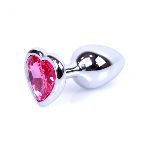 Boysoftoys - 64-00044 - Plug - Silver - Anal - Heart - Pink