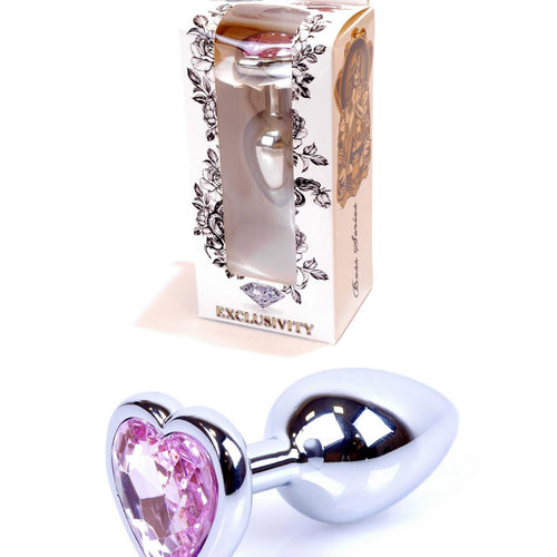 Boysoftoys - 64-00045 - Plug - Silver - Anal - Heart - Rose