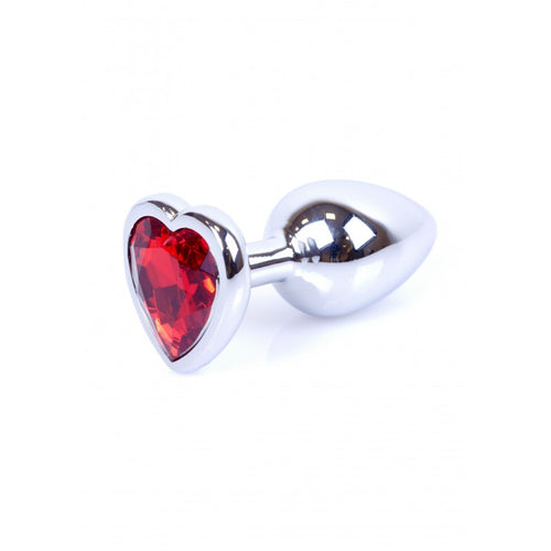 Boysoftoys - 64-00046 - Plug - Silver - Anal - Heart - Red