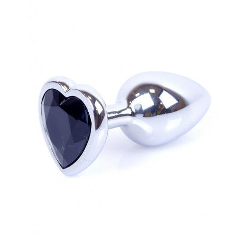 Boysoftoys - 64-00047 - Plug - Silver - Anal - Heart - Black