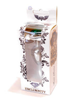 Boysoftoys - 64-00051 - Heart design silver Plug - Silver - Anal - Heart - Green stone - length 7 cm - dia 2,7 cm - window colour box