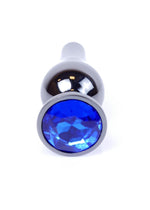 Boysoftoys dark silver Butt Plug - Anal - Dark Blue - lenght 9,5 cm - dia 3 cm - 64-00059