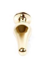 Boysoftoys - 64-00070 - Gold big Butt Plug - anal plug with Purple stone - length 9 cm - dia 2,9 cm - colour window box