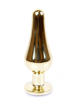 Boysoftoys - 64-00068 - Gold Butt Plug - Anal plug with dark blue stone - length 9,5 m - dia 3 cm - colour window box