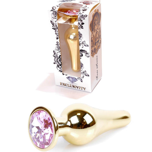 Boysoftoys Gold Butt Pink stone - length 9,5 m - dia 3 cm - colour window box - 64-00063