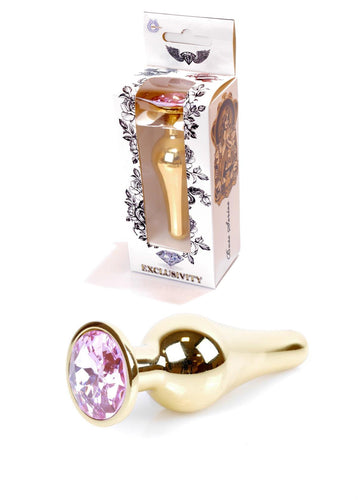 Boysoftoys Gold Butt Pink stone - length 9,5 m - dia 3 cm - colour window box - 64-00063