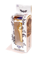 Boysoftoys - 64-00068 - Gold Butt Plug - Anal plug with dark blue stone - length 9,5 m - dia 3 cm - colour window box