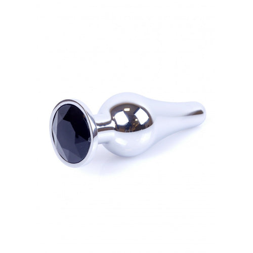 Boysoftoys - 64-00074 - big Butt Plug - Silver - Anal - Black