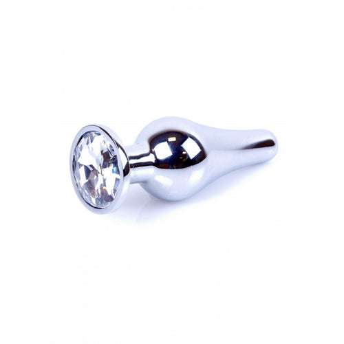 Boysoftoys - 64-00075 - big Butt Plug - Silver - Anal - Clear