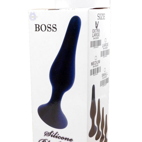Boysoftoys - 64-00093 - silicone Plug - Black - Medium - 11 cm - dia 2,8 cm