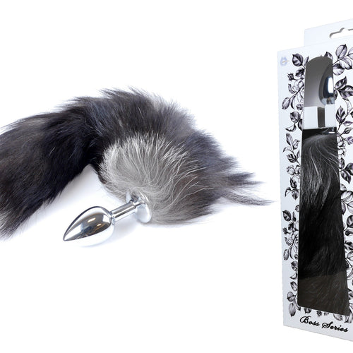 Boysoftoys - 64-00097 - Plug-Fox TAIL - Black XXL - 45 cm - colour window box